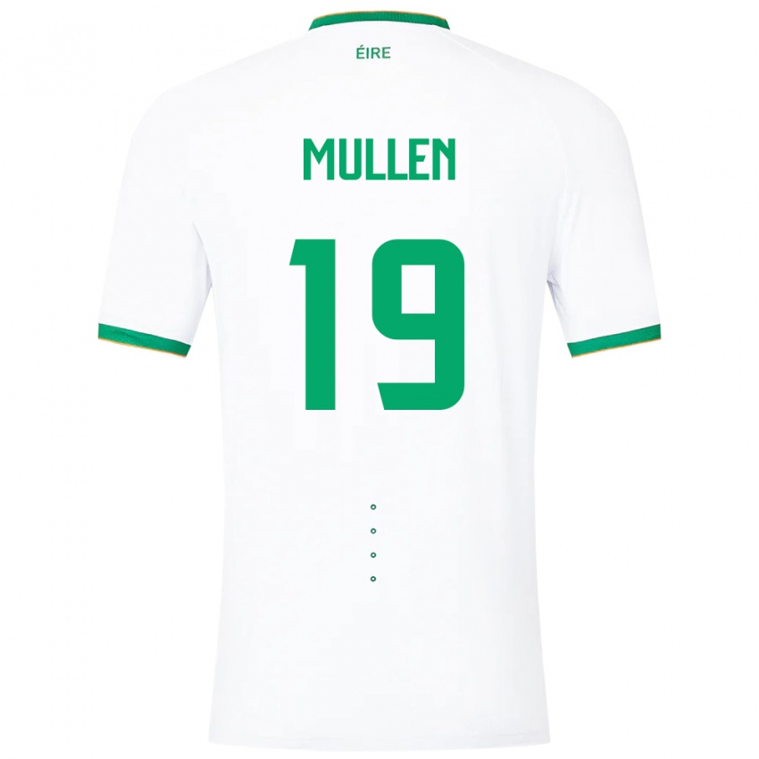 Niño Camiseta Irlanda Senan Mullen #19 Blanco 2ª Equipación 24-26 La Camisa México