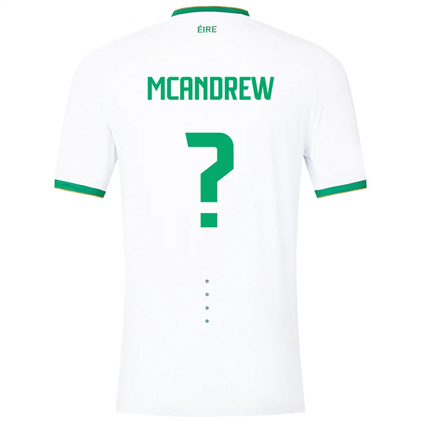 Niño Camiseta Irlanda Niall Mcandrew #0 Blanco 2ª Equipación 24-26 La Camisa México