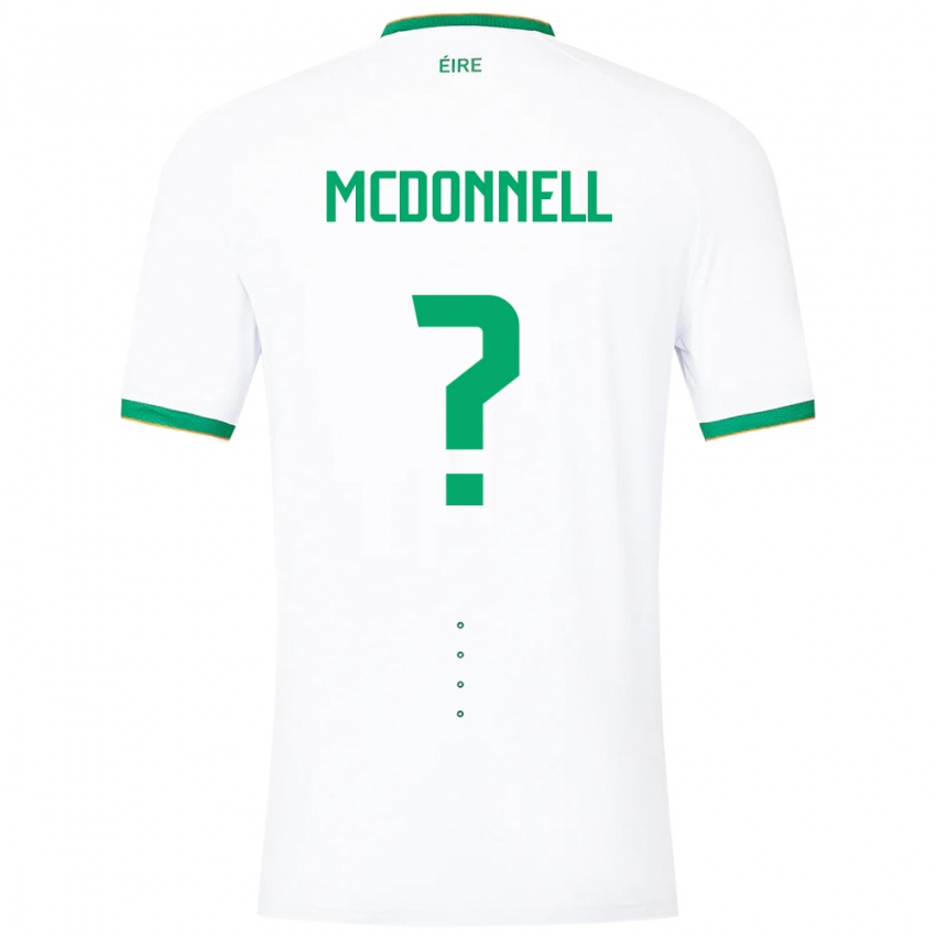 Niño Camiseta Irlanda Grady Mcdonnell #0 Blanco 2ª Equipación 24-26 La Camisa México