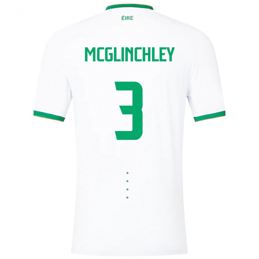 Niño Camiseta Irlanda Harry Mcglinchley #3 Blanco 2ª Equipación 24-26 La Camisa México