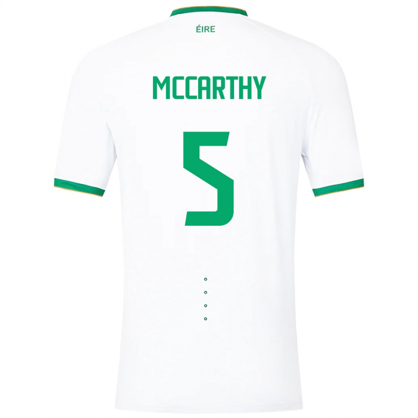 Niño Camiseta Irlanda Taylor Mccarthy #5 Blanco 2ª Equipación 24-26 La Camisa México