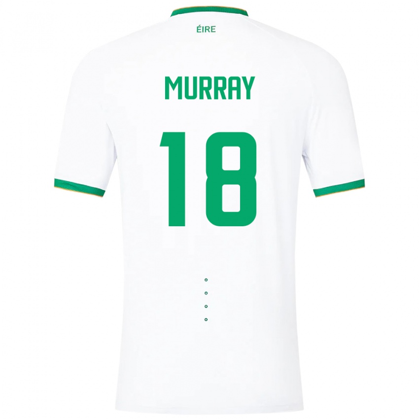 Niño Camiseta Irlanda Matthew Murray #18 Blanco 2ª Equipación 24-26 La Camisa México