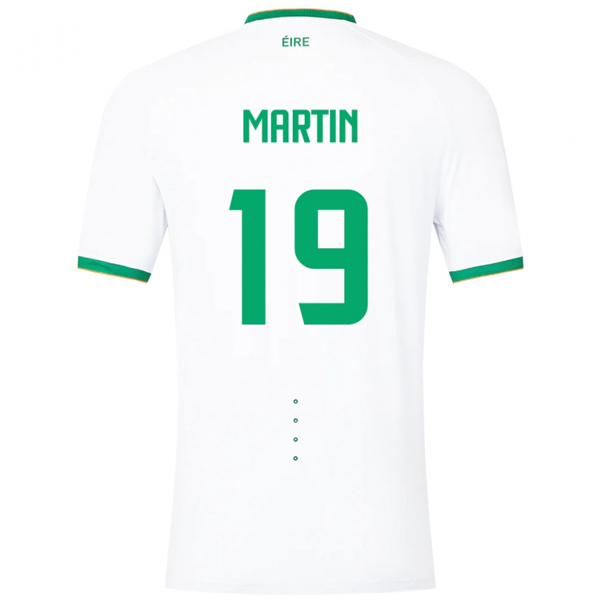 Niño Camiseta Irlanda William Martin #19 Blanco 2ª Equipación 24-26 La Camisa México