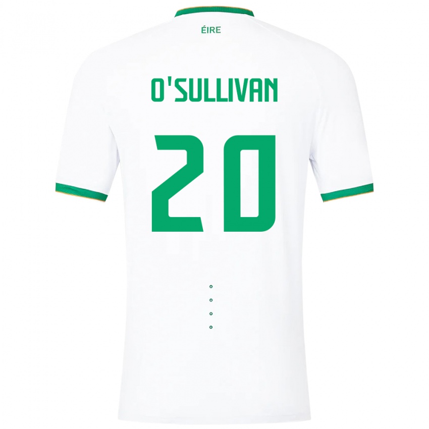 Niño Camiseta Irlanda Cathal O'sullivan #20 Blanco 2ª Equipación 24-26 La Camisa México