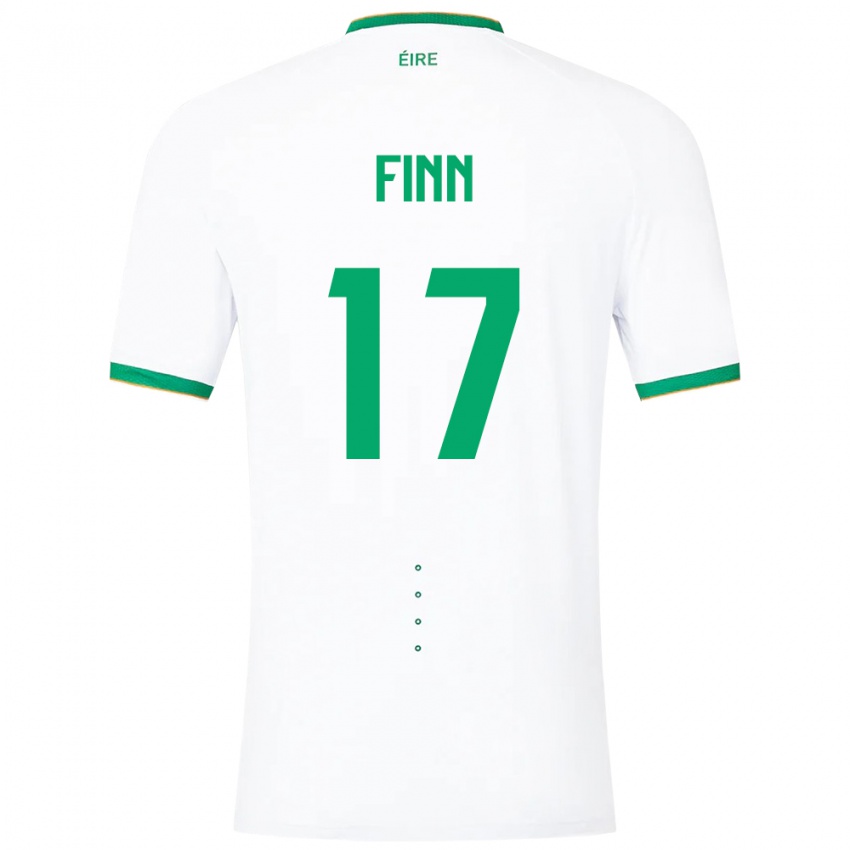 Niño Camiseta Irlanda Jamie Finn #17 Blanco 2ª Equipación 24-26 La Camisa México