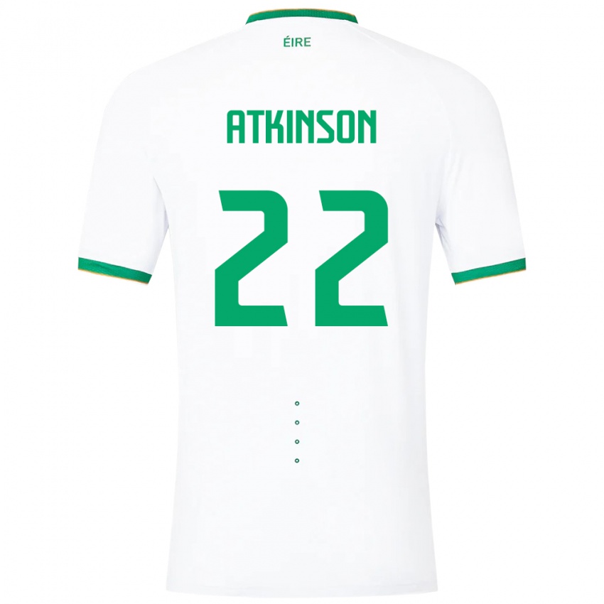 Niño Camiseta Irlanda Isibeal Atkinson #22 Blanco 2ª Equipación 24-26 La Camisa México