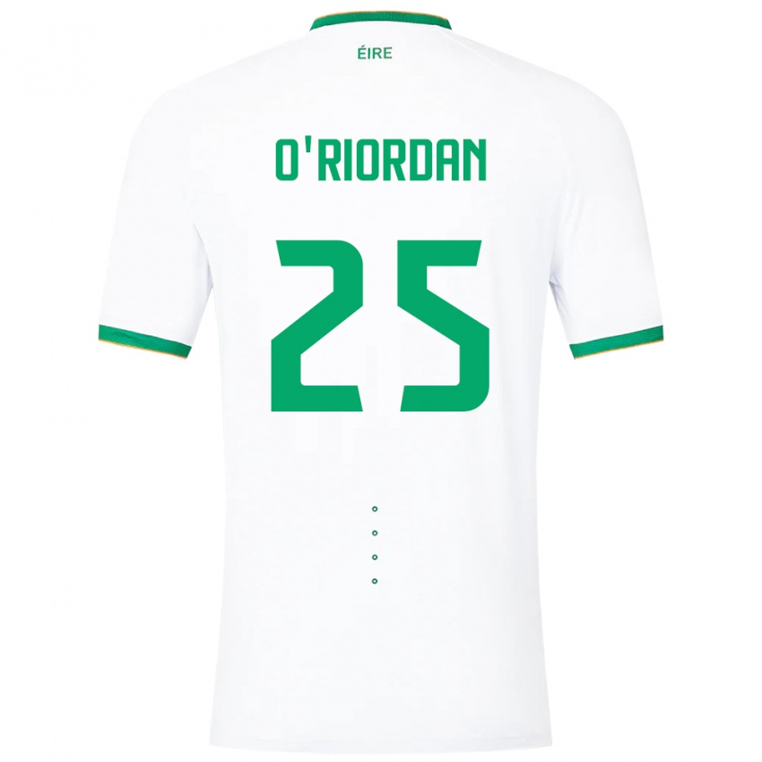 Niño Camiseta Irlanda Claire O'riordan #25 Blanco 2ª Equipación 24-26 La Camisa México