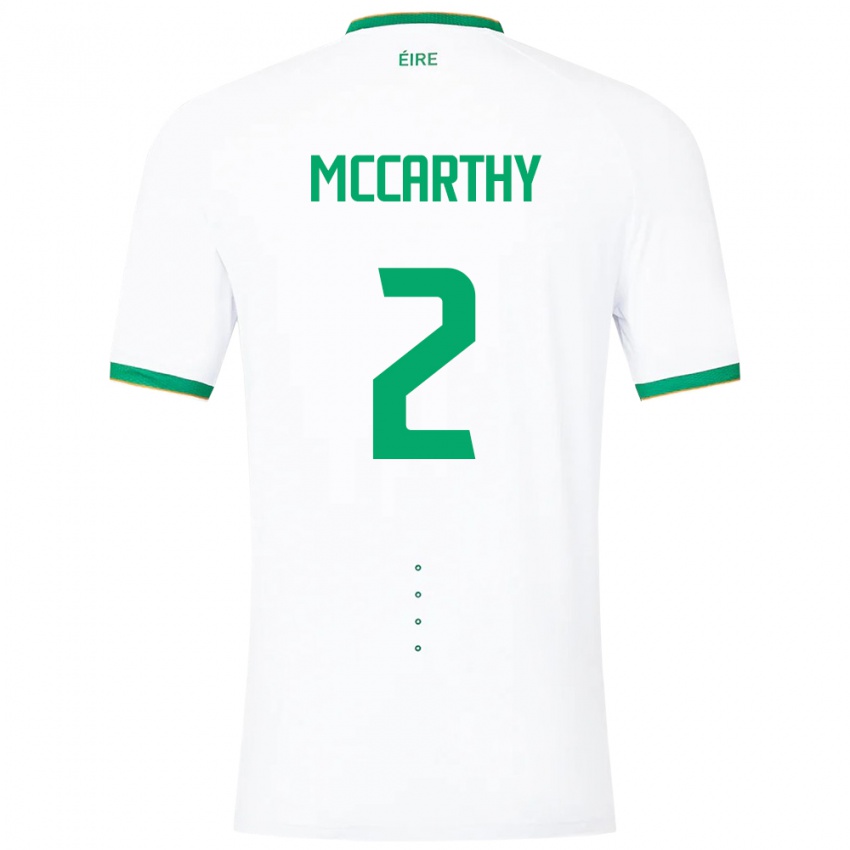 Niño Camiseta Irlanda Savannah Mccarthy #2 Blanco 2ª Equipación 24-26 La Camisa México