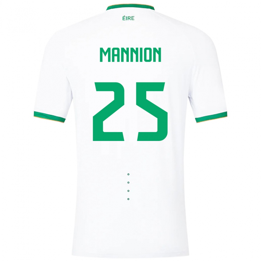 Niño Camiseta Irlanda Aoife Mannion #25 Blanco 2ª Equipación 24-26 La Camisa México