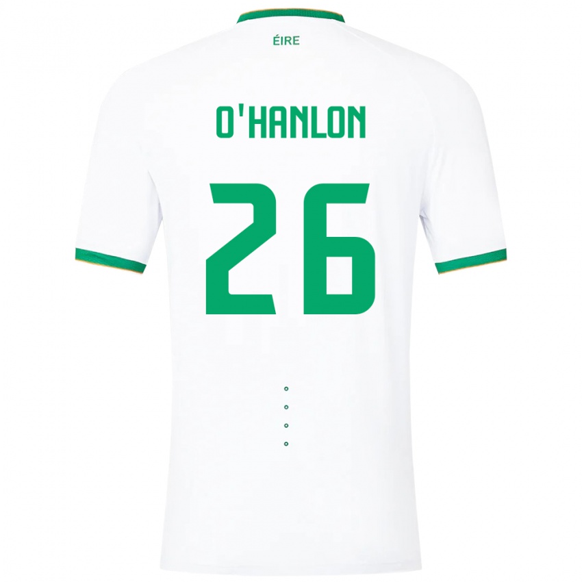 Niño Camiseta Irlanda Tara O'hanlon #26 Blanco 2ª Equipación 24-26 La Camisa México