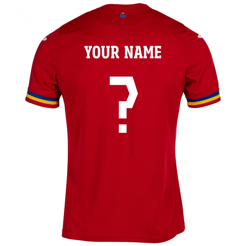 Niño Camiseta Rumania Su Nombre #0 Rojo 2ª Equipación 24-26 La Camisa México