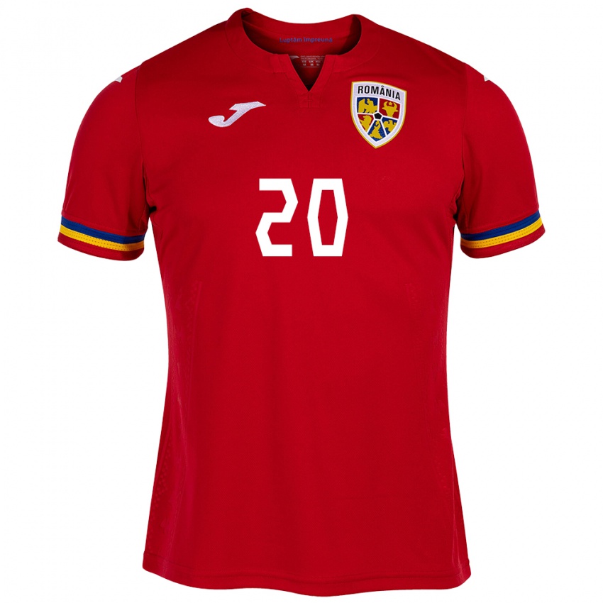 Niño Camiseta Rumania Alexandru Musi #20 Rojo 2ª Equipación 24-26 La Camisa México