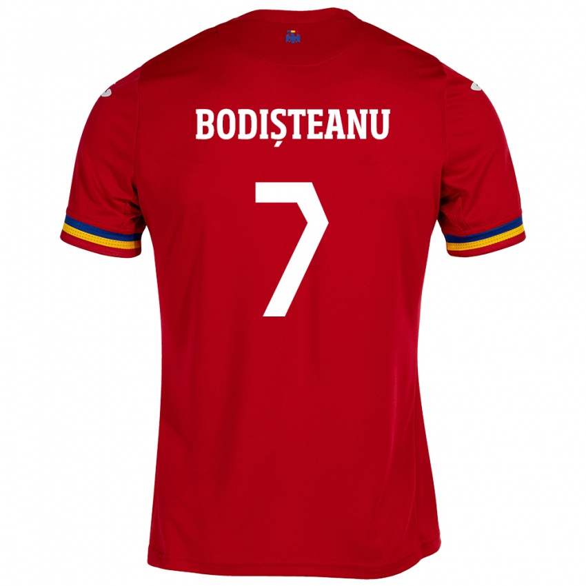 Niño Camiseta Rumania Ștefan Bodișteanu #7 Rojo 2ª Equipación 24-26 La Camisa México