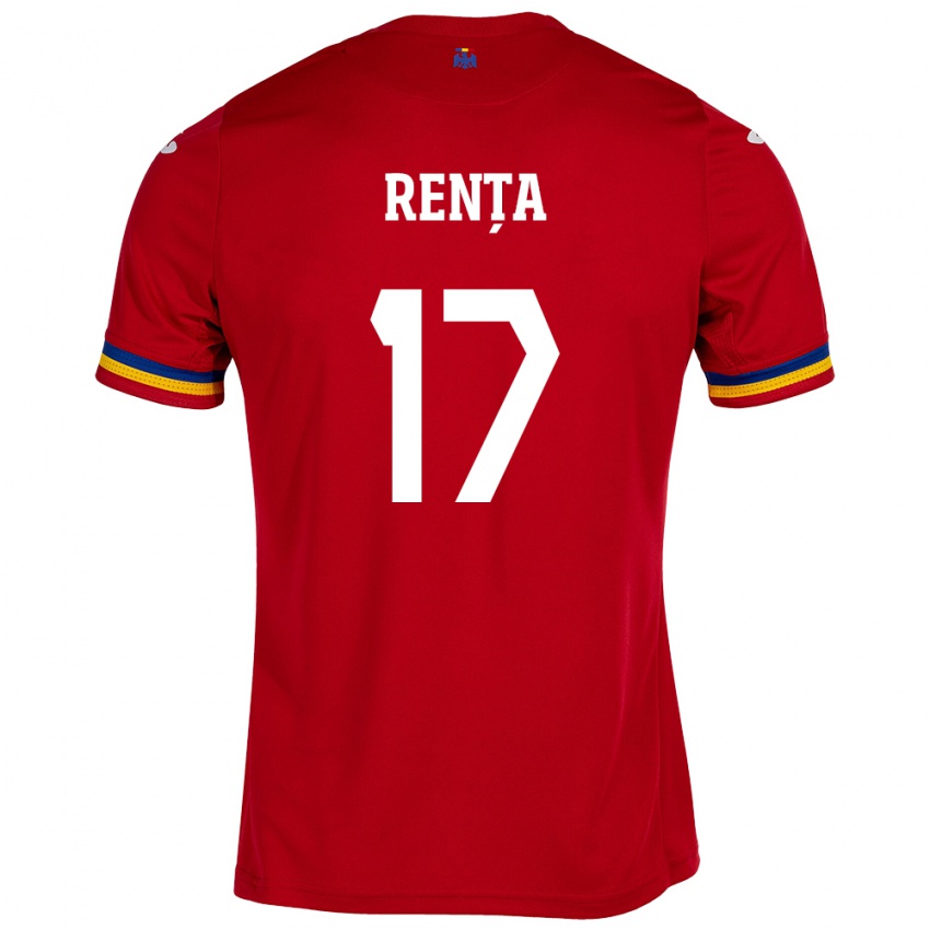 Niño Camiseta Rumania Denis Rența #17 Rojo 2ª Equipación 24-26 La Camisa México