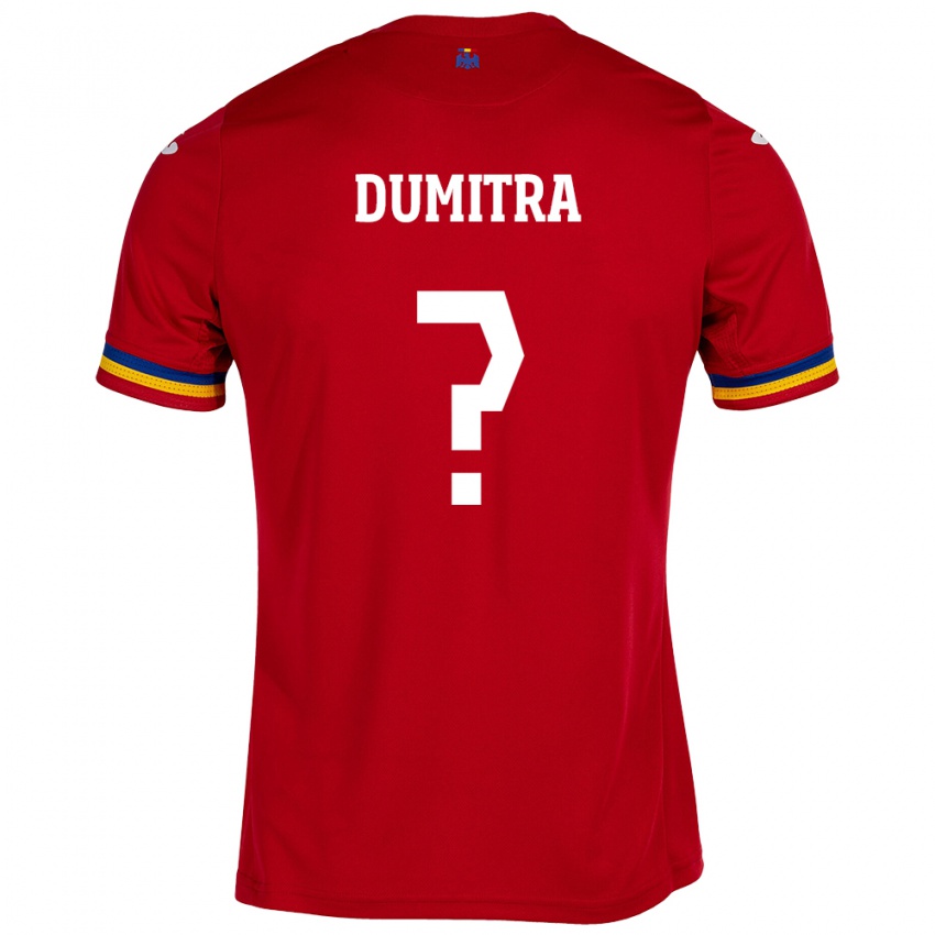 Niño Camiseta Rumania John Dumitra #0 Rojo 2ª Equipación 24-26 La Camisa México