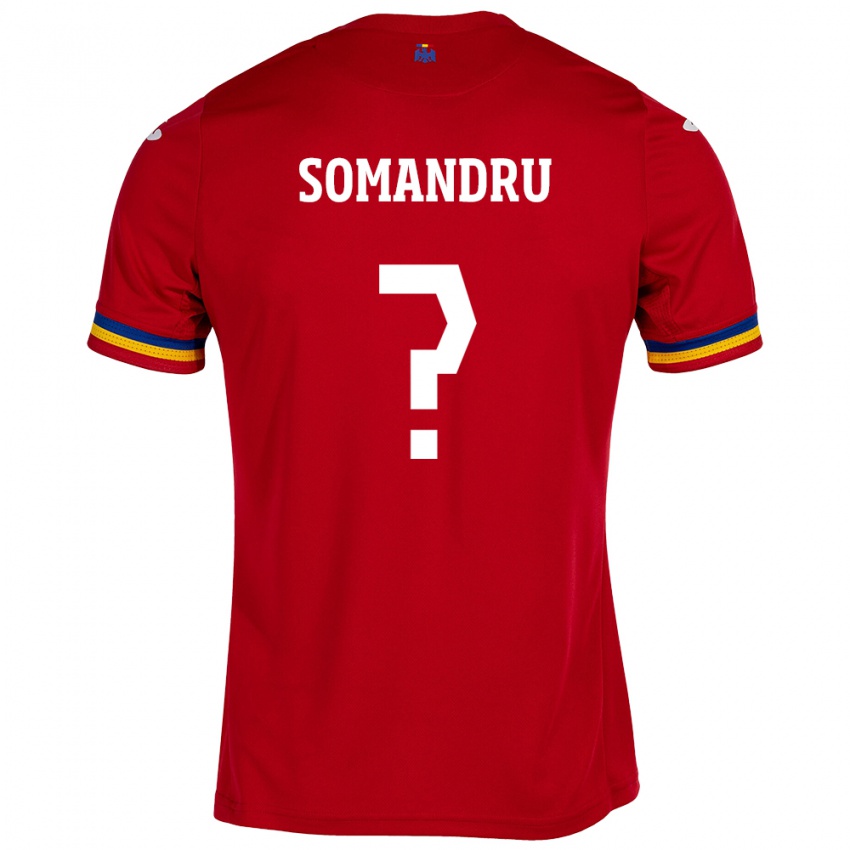 Niño Camiseta Rumania Eric Somandru #0 Rojo 2ª Equipación 24-26 La Camisa México