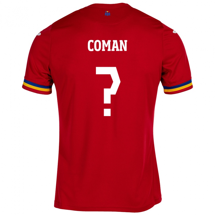 Niño Camiseta Rumania Rareș Coman #0 Rojo 2ª Equipación 24-26 La Camisa México