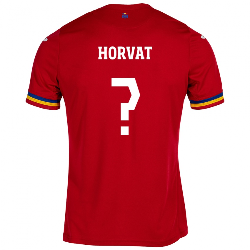 Niño Camiseta Rumania Eneas Horvat #0 Rojo 2ª Equipación 24-26 La Camisa México