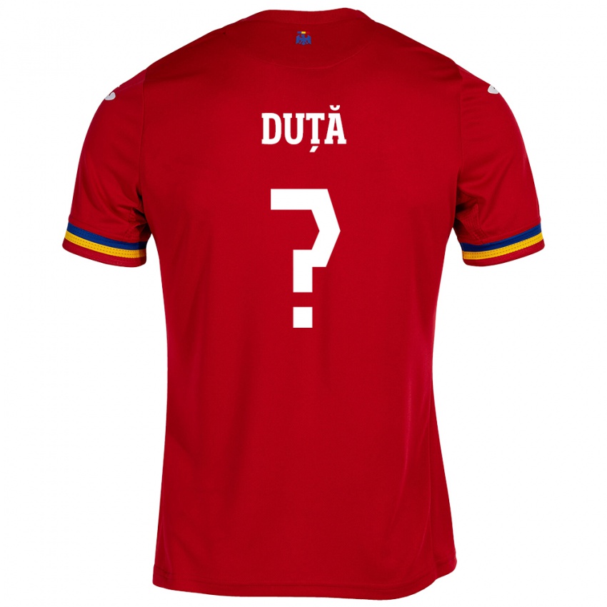 Niño Camiseta Rumania Andrei Duță #0 Rojo 2ª Equipación 24-26 La Camisa México