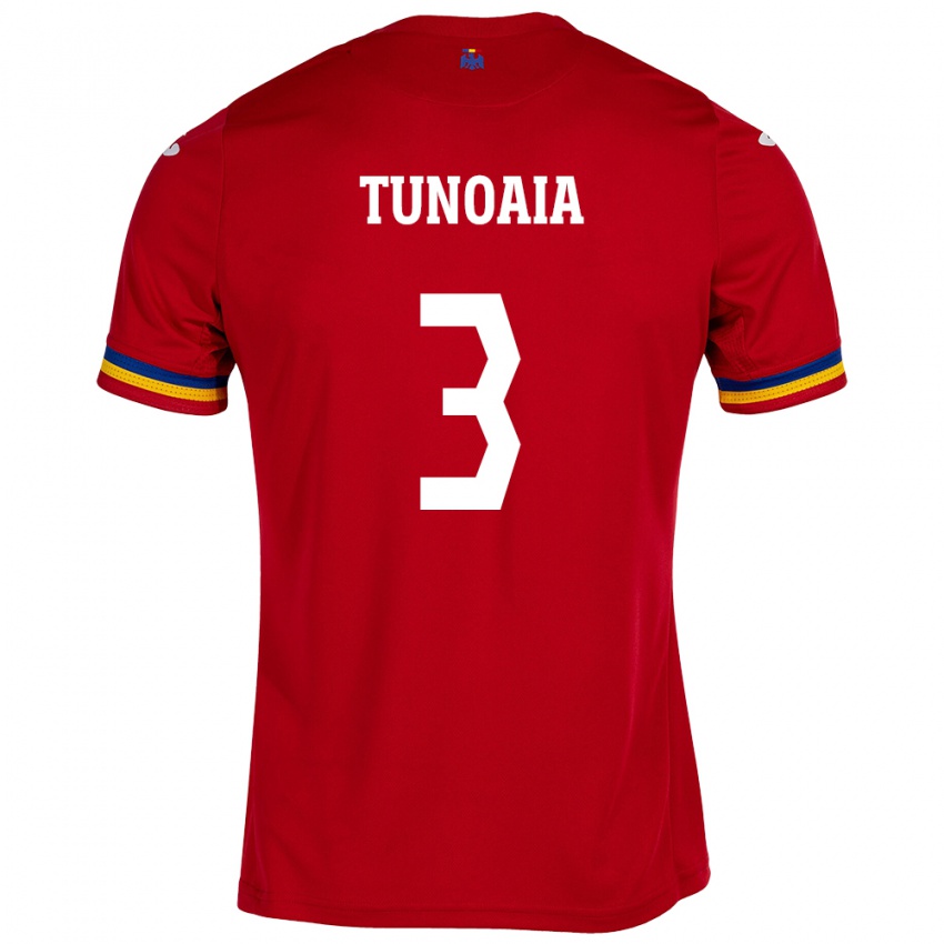 Niño Camiseta Rumania Alexandra Tunoaia #3 Rojo 2ª Equipación 24-26 La Camisa México