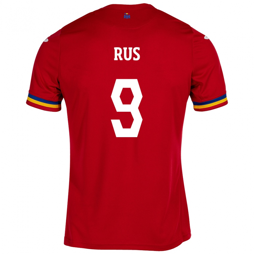 Niño Camiseta Rumania Laura Rus #9 Rojo 2ª Equipación 24-26 La Camisa México