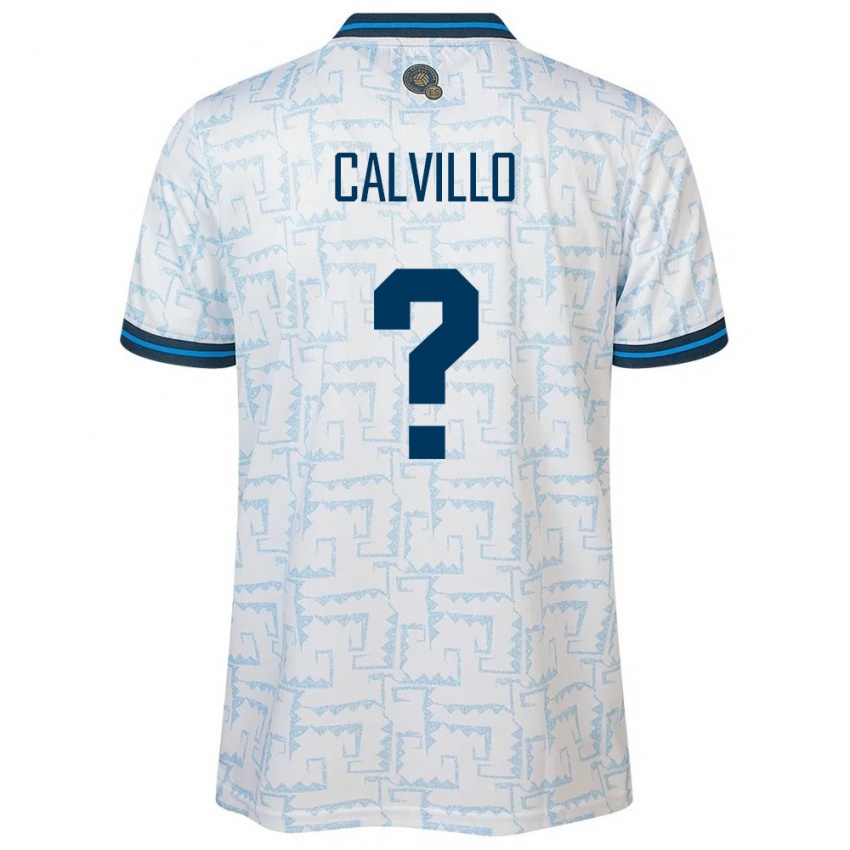 Niño Camiseta El Salvador Eric Calvillo #0 Blanco 2ª Equipación 24-26 La Camisa México