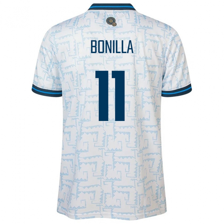 Niño Camiseta El Salvador Jarell Bonilla #11 Blanco 2ª Equipación 24-26 La Camisa México