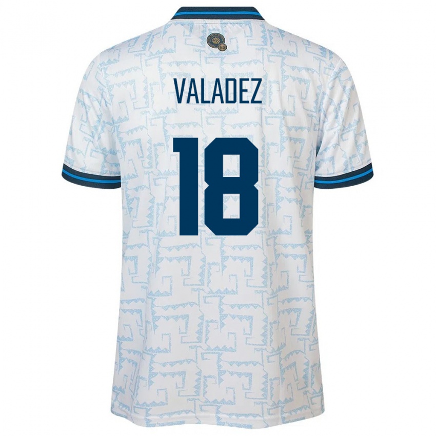 Niño Camiseta El Salvador Samantha Valadez #18 Blanco 2ª Equipación 24-26 La Camisa México