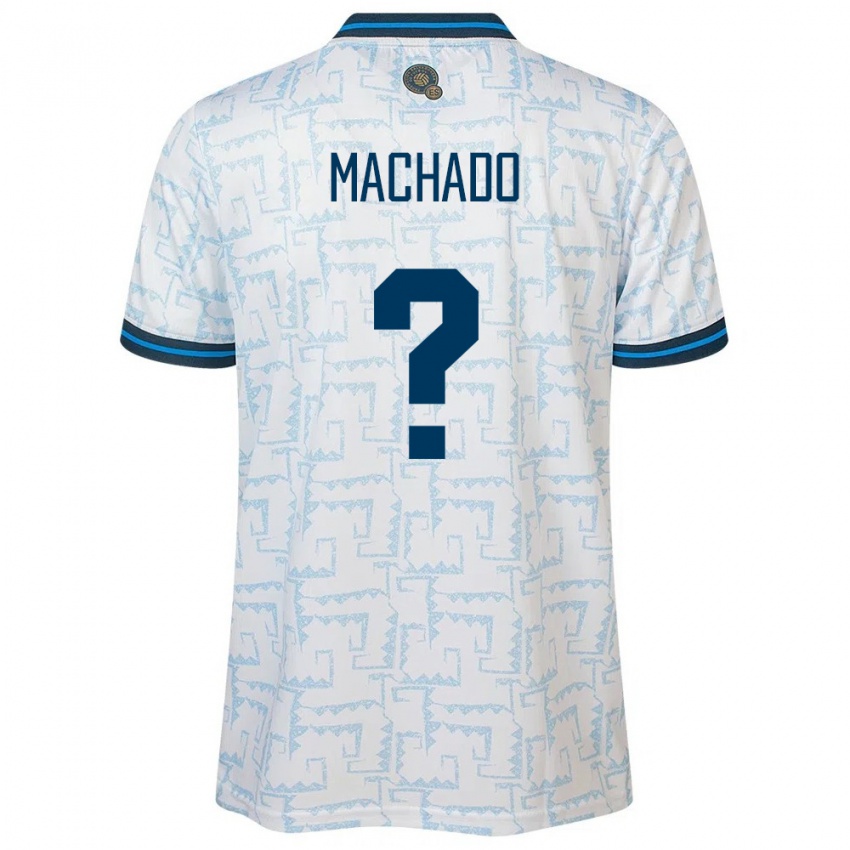 Niño Camiseta El Salvador Angie Machado #0 Blanco 2ª Equipación 24-26 La Camisa México
