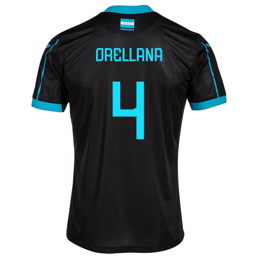 Niño Camiseta Honduras André Orellana #4 Negro 2ª Equipación 24-26 La Camisa México