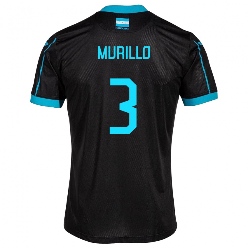 Niño Camiseta Honduras Bárbara Murillo #3 Negro 2ª Equipación 24-26 La Camisa México