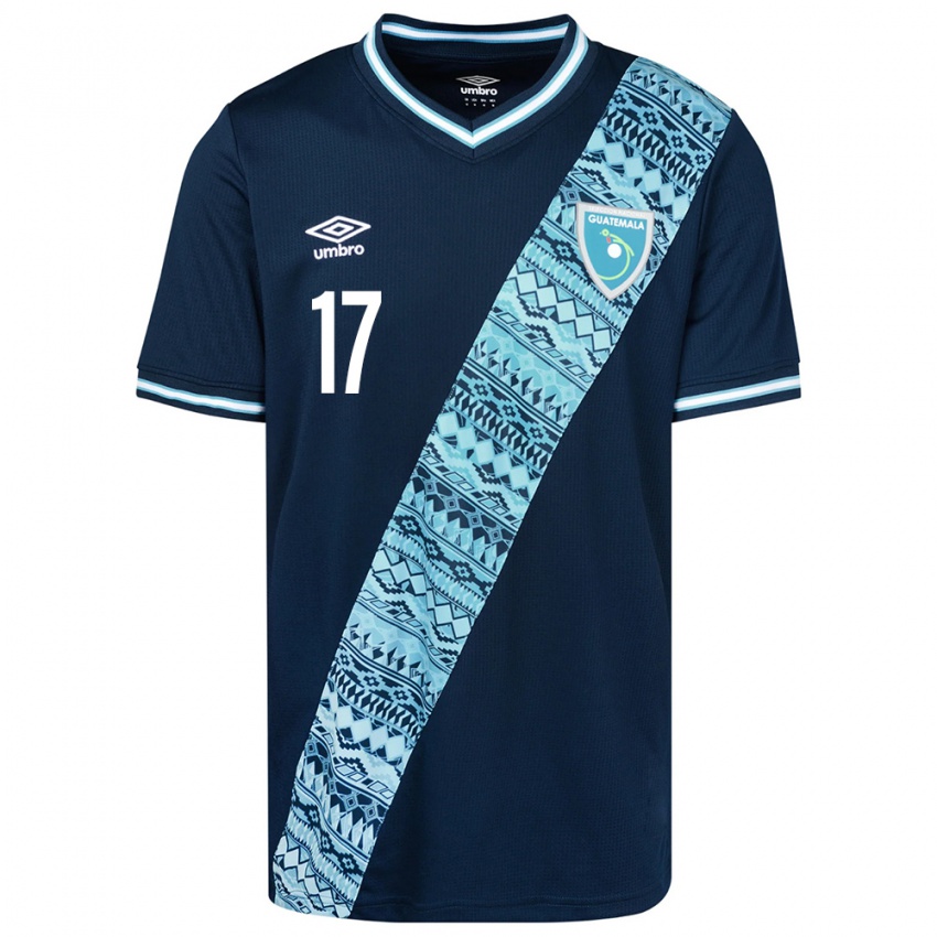 Niño Camiseta Guatemala Óscar Castellanos #17 Azul 2ª Equipación 24-26 La Camisa México