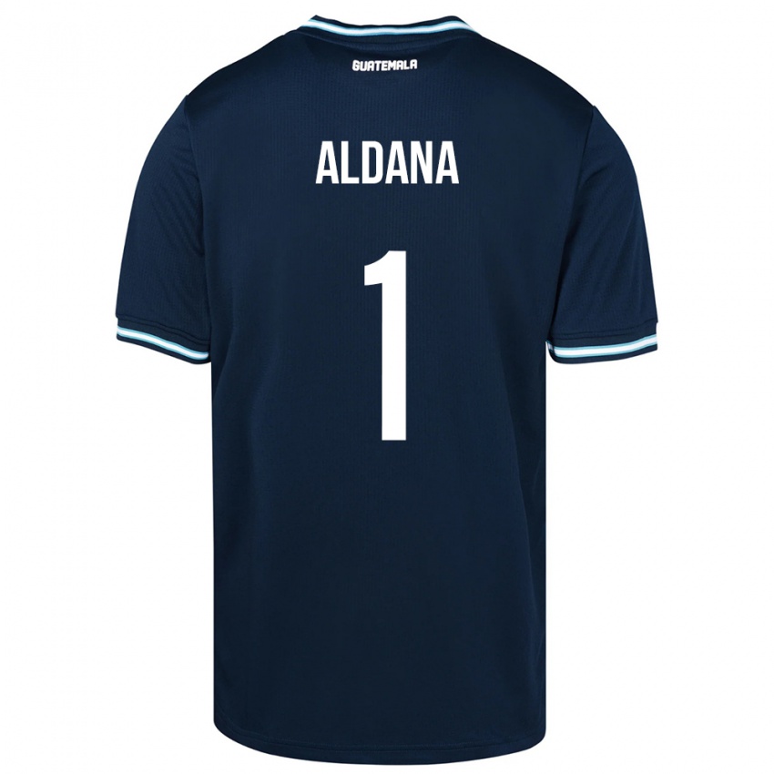 Niño Camiseta Guatemala David Aldana #1 Azul 2ª Equipación 24-26 La Camisa México