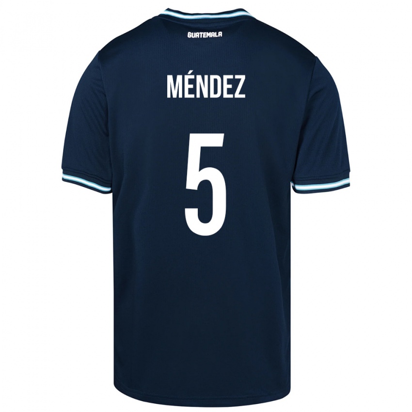 Niño Camiseta Guatemala Diego Méndez #5 Azul 2ª Equipación 24-26 La Camisa México