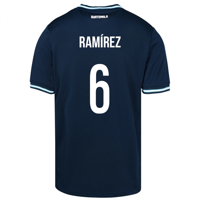 Niño Camiseta Guatemala Kevin Ramírez #6 Azul 2ª Equipación 24-26 La Camisa México