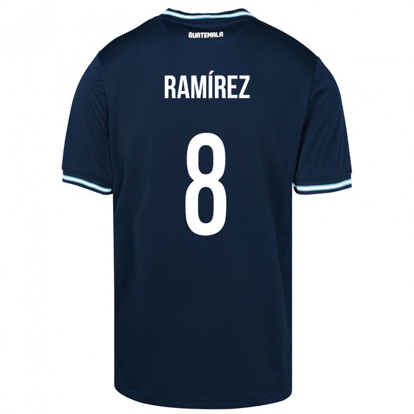 Niño Camiseta Guatemala Dennis Ramírez #8 Azul 2ª Equipación 24-26 La Camisa México