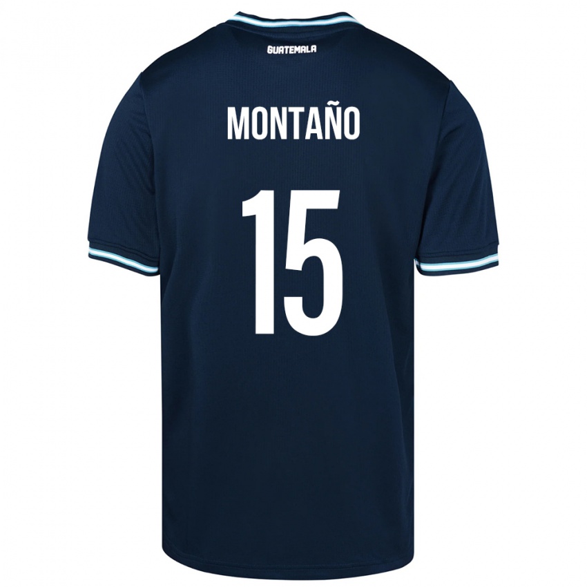 Niño Camiseta Guatemala Figo Montaño #15 Azul 2ª Equipación 24-26 La Camisa México