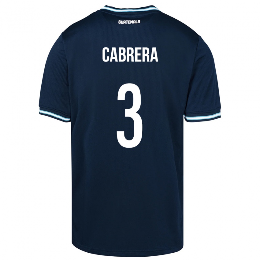 Niño Camiseta Guatemala Gabriel Cabrera #3 Azul 2ª Equipación 24-26 La Camisa México