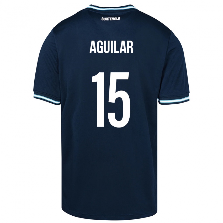 Niño Camiseta Guatemala Carlos Aguilar #15 Azul 2ª Equipación 24-26 La Camisa México