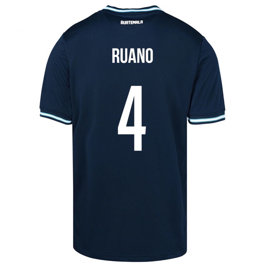 Niño Camiseta Guatemala Michelle Ruano #4 Azul 2ª Equipación 24-26 La Camisa México