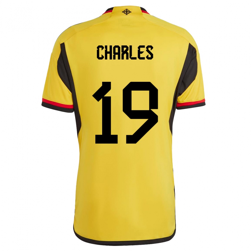 Niño Camiseta Irlanda Del Norte Shea Charles #19 Blanco 2ª Equipación 24-26 La Camisa México