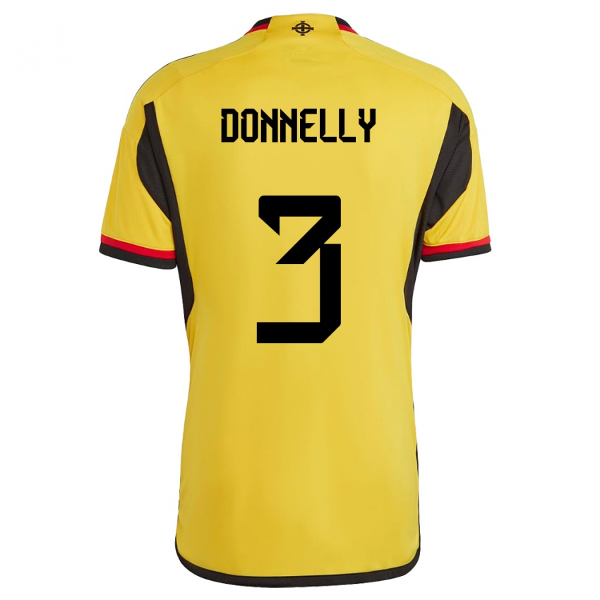 Niño Camiseta Irlanda Del Norte Aaron Donnelly #3 Blanco 2ª Equipación 24-26 La Camisa México