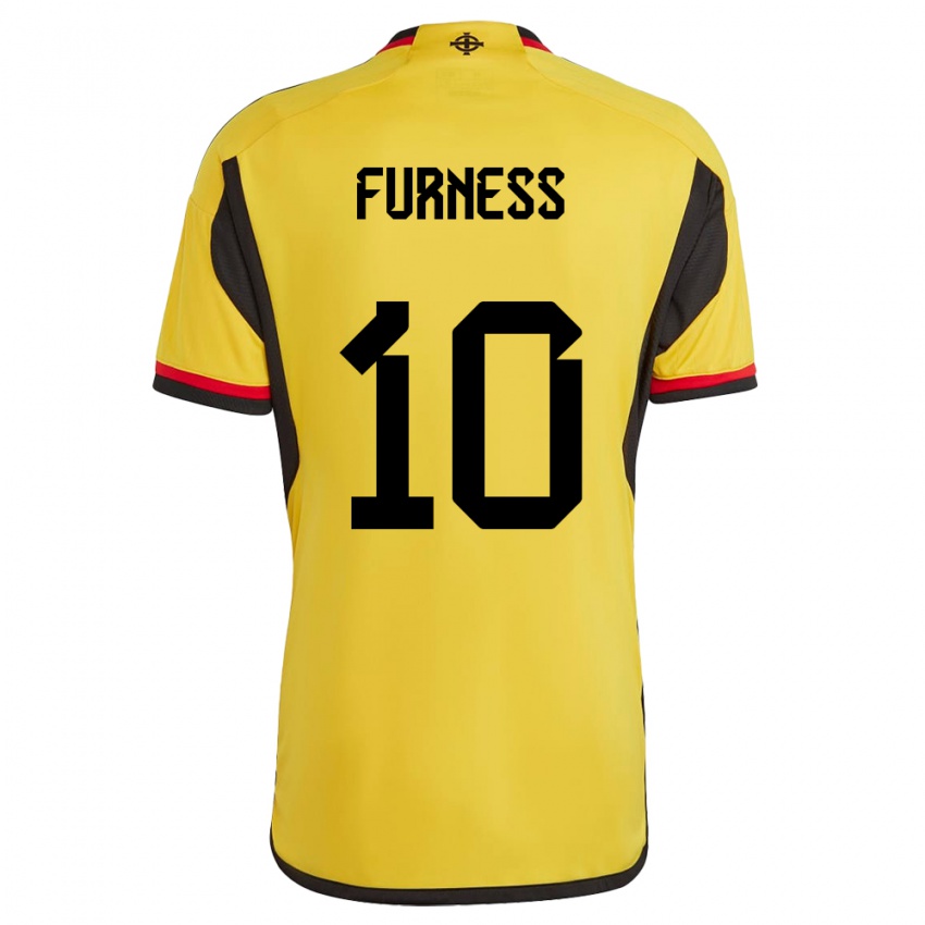 Niño Camiseta Irlanda Del Norte Rachel Furness #10 Blanco 2ª Equipación 24-26 La Camisa México