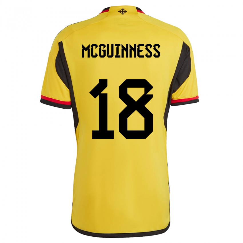 Niño Camiseta Irlanda Del Norte Caitlin Mcguinness #18 Blanco 2ª Equipación 24-26 La Camisa México