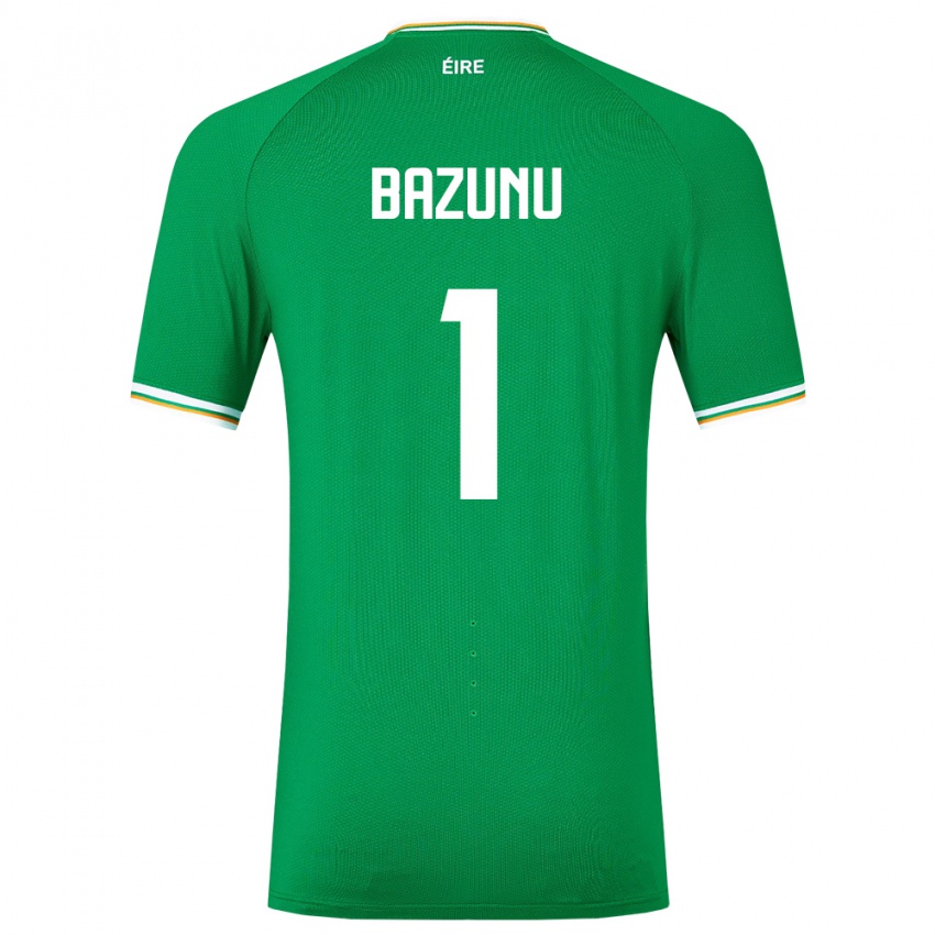 Hombre Camiseta Irlanda Gavin Bazunu #1 Verde 1ª Equipación 24-26 La Camisa México