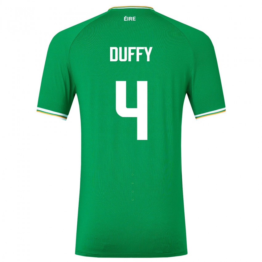 Hombre Camiseta Irlanda Shane Duffy #4 Verde 1ª Equipación 24-26 La Camisa México