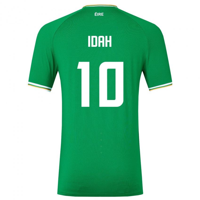 Hombre Camiseta Irlanda Adam Idah #10 Verde 1ª Equipación 24-26 La Camisa México