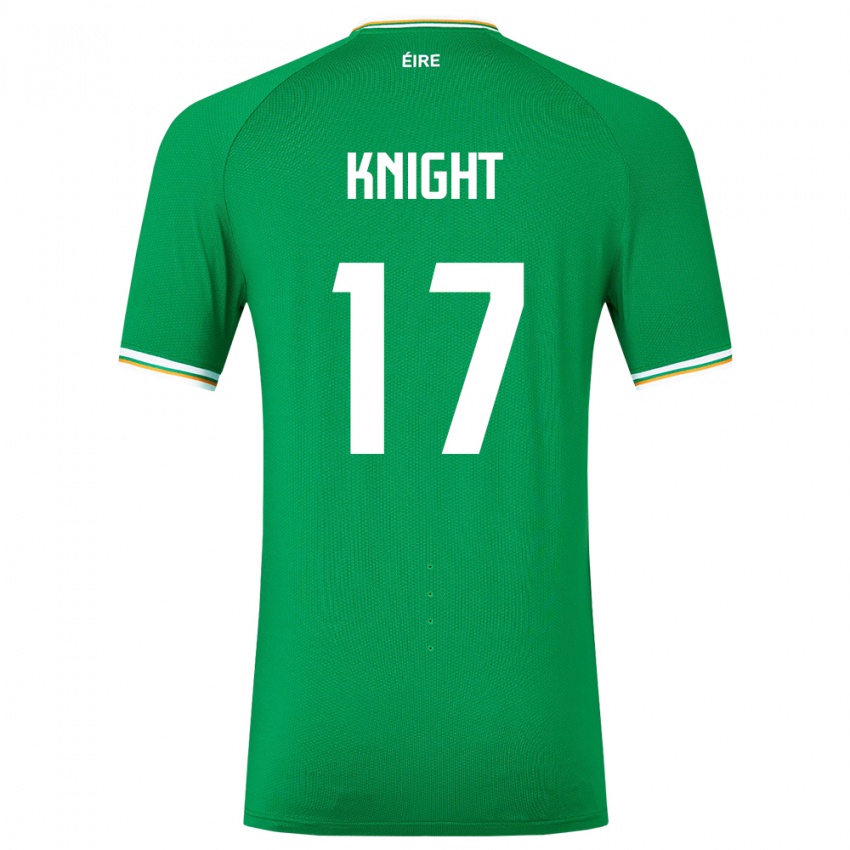 Hombre Camiseta Irlanda Jason Knight #17 Verde 1ª Equipación 24-26 La Camisa México