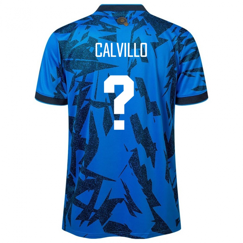 Hombre Camiseta El Salvador Eric Calvillo #0 Azul 1ª Equipación 24-26 La Camisa México