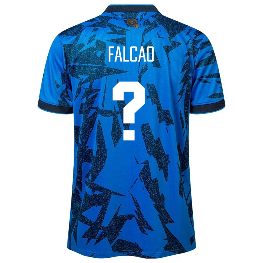 Hombre Camiseta El Salvador Kiano Falcao #0 Azul 1ª Equipación 24-26 La Camisa México